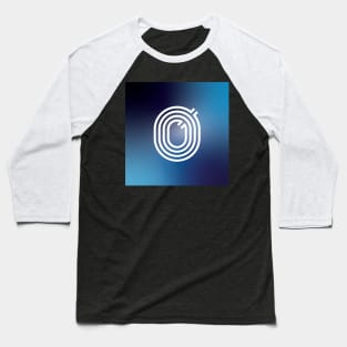 Letter O in Deep Blue Baseball T-Shirt